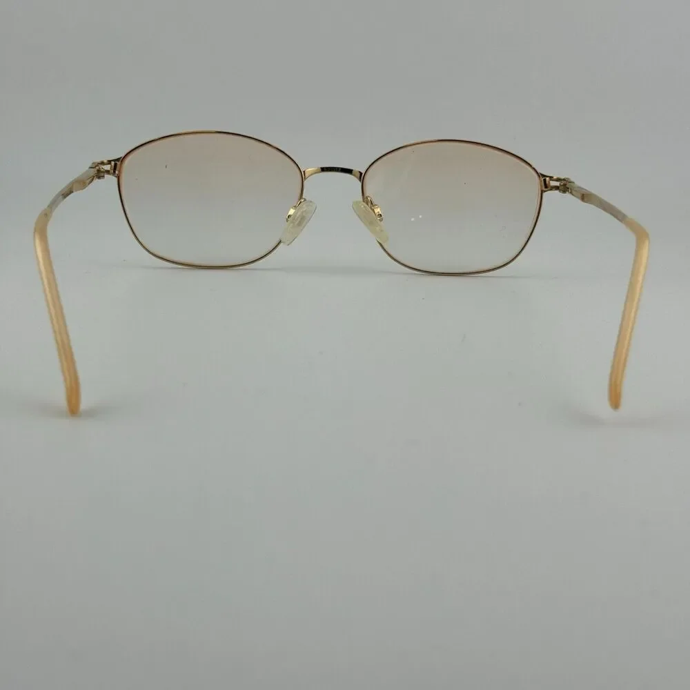 CHARMANT US7646 Eyeglasses‎ Frames gold Titanium No Nickel Full Rim 52-17 H13300